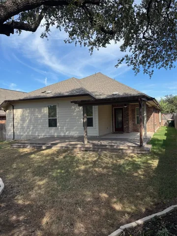 a backyard of a house