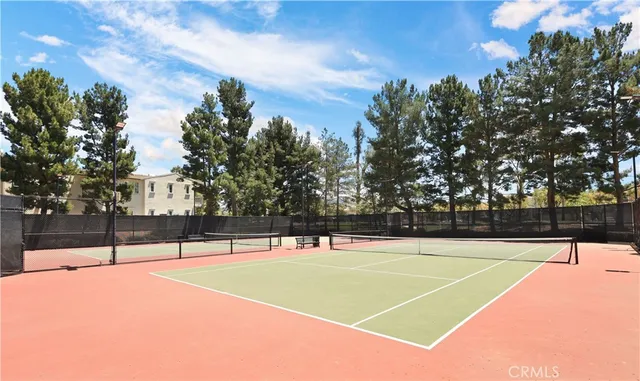 a tennis court view