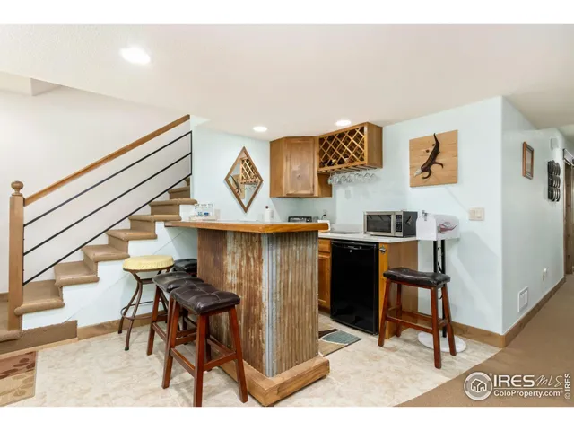 a view of dining room and furniture