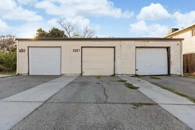 front view of a grey house