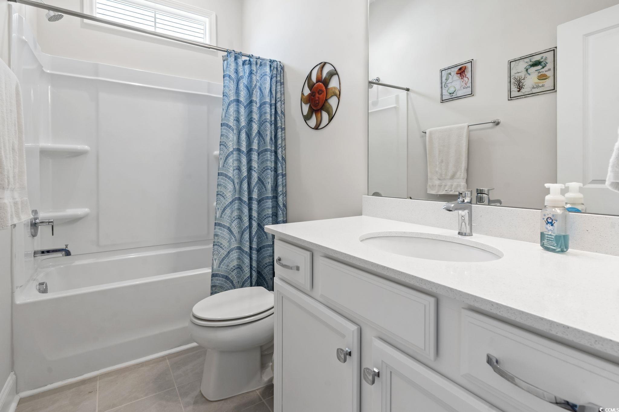 502 Bumble Circle Murrells Inlet, SC 29576 - Photo 27 of 39 Full bathroom with tile patterned floors, vanity,
