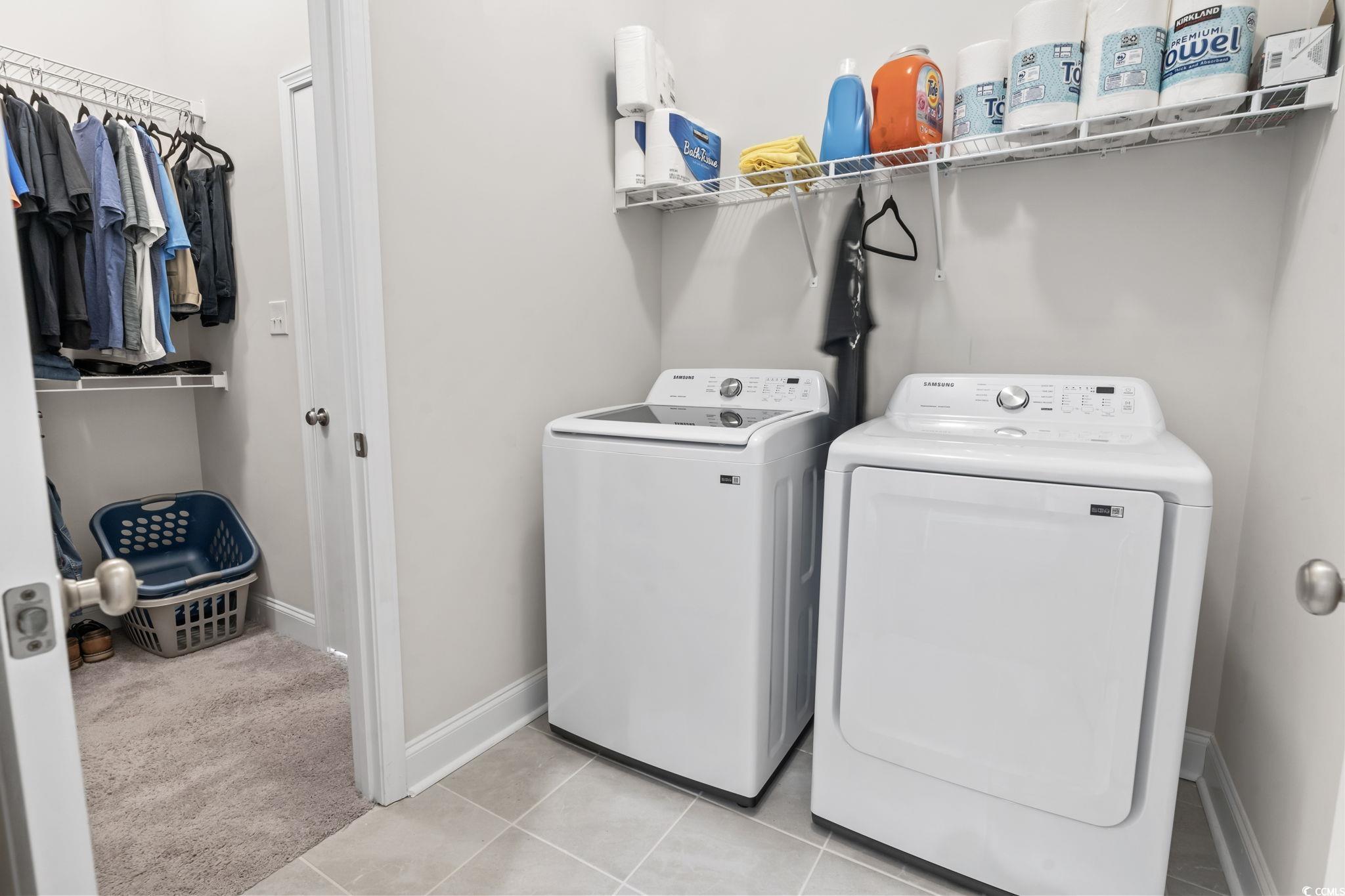 502 Bumble Circle Murrells Inlet, SC 29576 - Photo 5 of 39 Clothes washing area with washing machine and drye