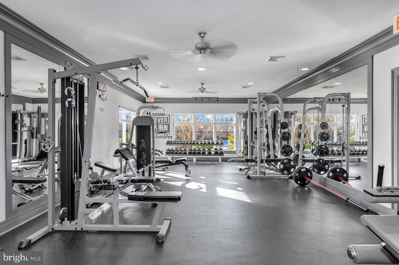 1621 Ladue Court, Unit 105 Woodbridge, VA 22191 - Photo 54 of 60 a view of a room with gym equipment