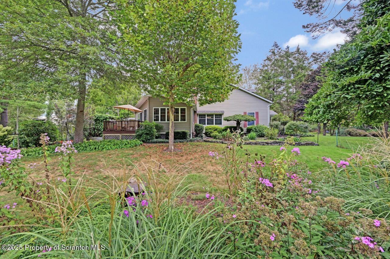 353 Benton Road Dalton, PA 18414 - Photo 70 of 78 a view of a house with a big yard and large trees
