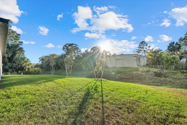 a view of a back yard