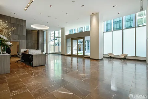 a view of a entryway of a building