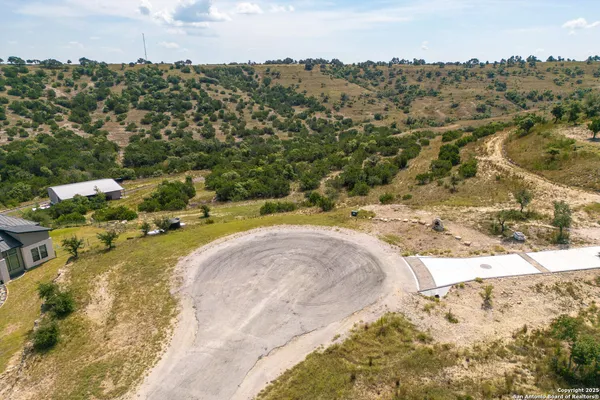 an aerial view of a houses