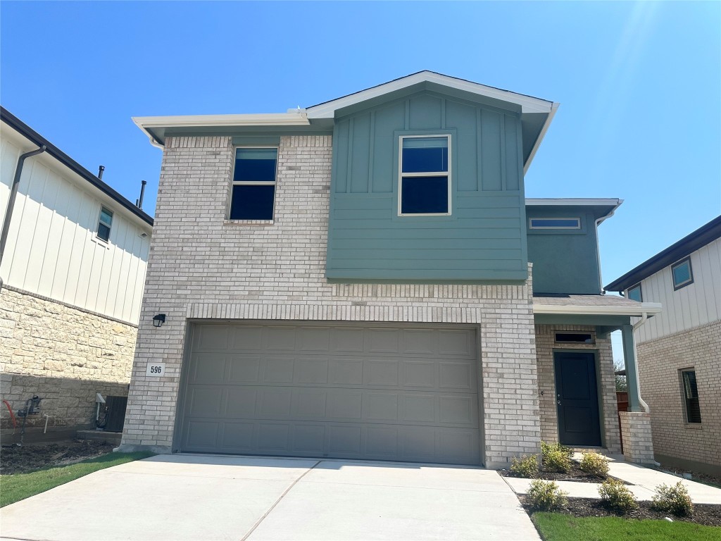 596 Backstays Loop Kyle, TX 78640 - Photo 1 of 1 a front view of a house with yard