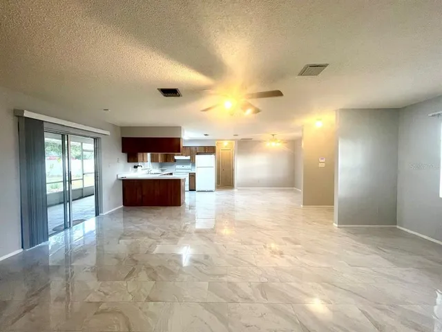 a view of kitchen and window