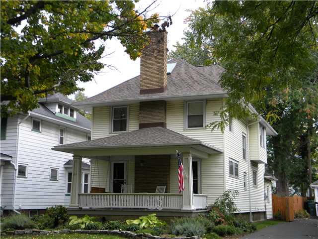 65 Laurelton Road Rochester, NY 14609 - Photo 1 of 1 Exterior Front Stately Side entrance with wonderfu