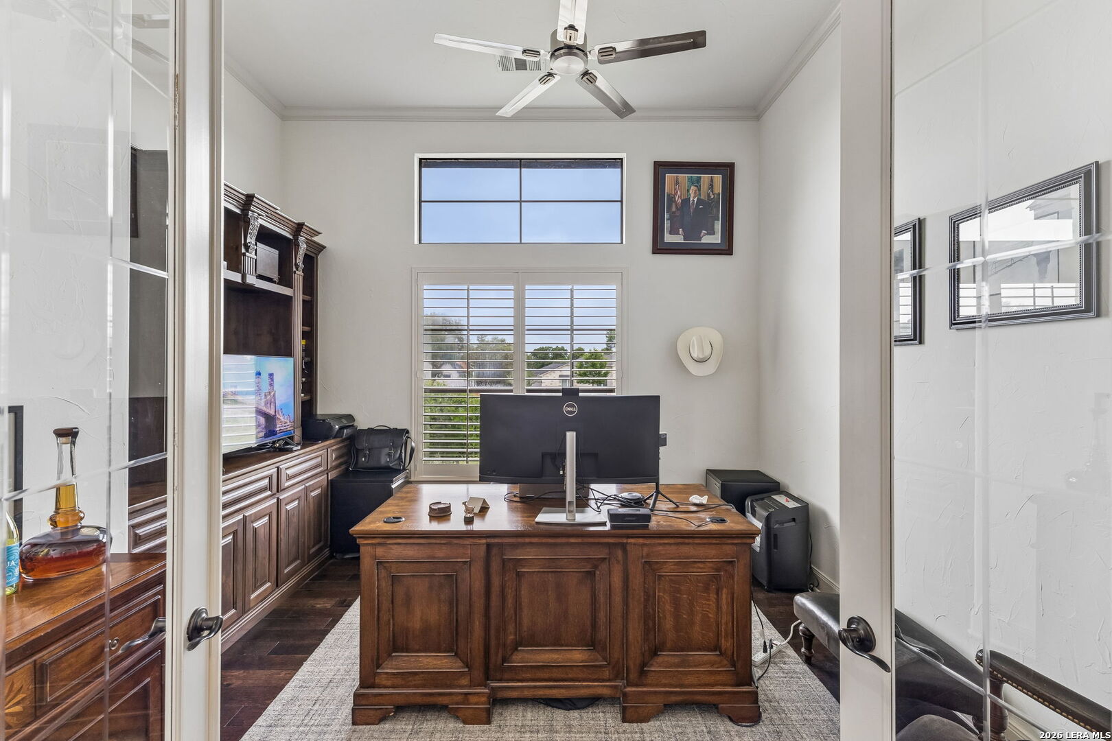 1330 Palmetto Point Spring Branch, TX 78070 - Photo 17 of 43 a view of a workspace with furniture and a window