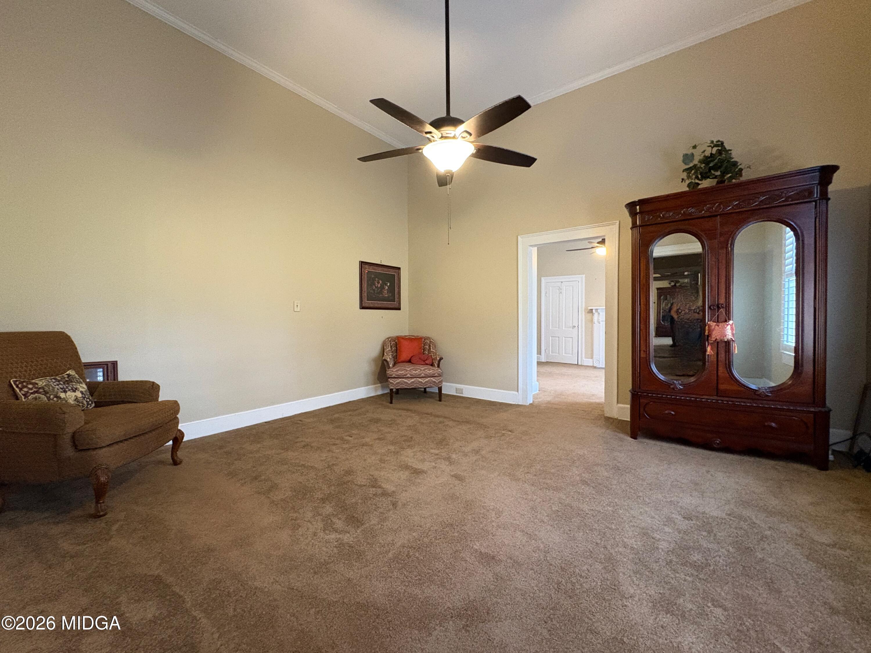205 White Road Byron, GA 31008 - Photo 14 of 38 a living room with furniture and a ceiling fan