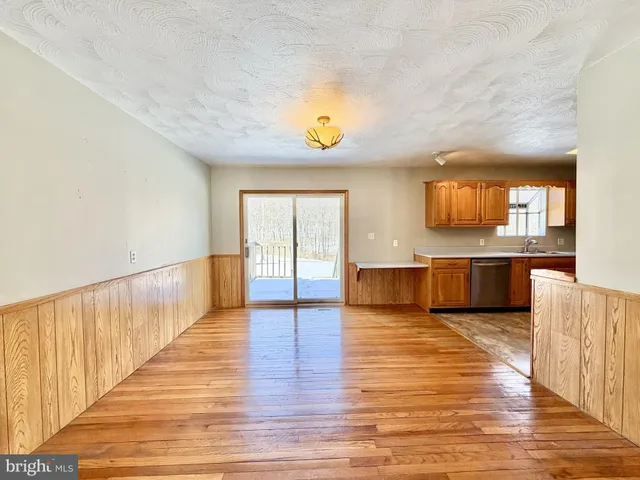 a view of wooden floor in a room