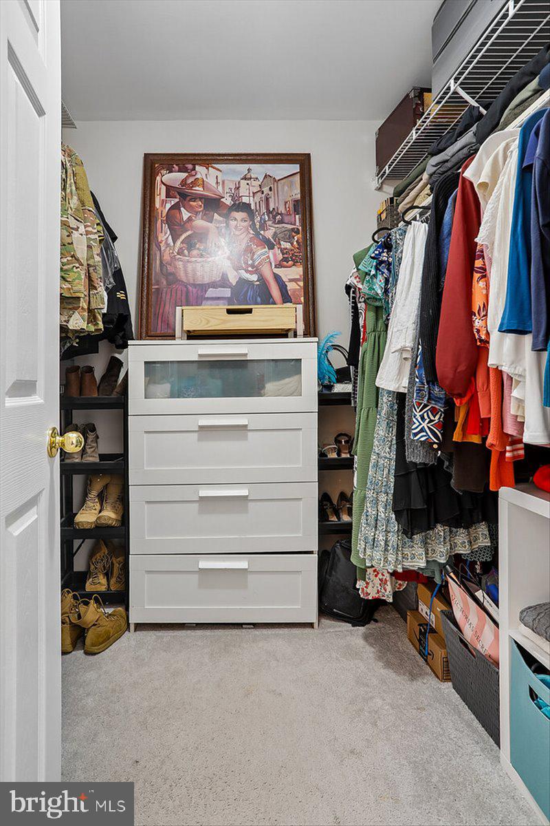 2530 Carrington Way Frederick, MD 21702 - Photo 18 of 38 a view of walk in closet with clothes and shoes