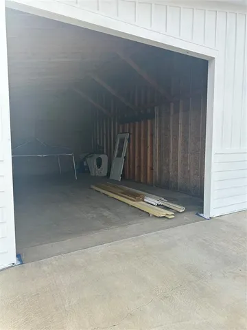 a view of a glass door and porch