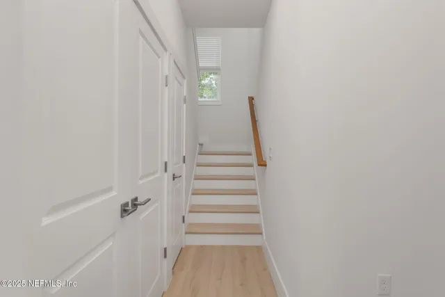 a view of entryway with stairs