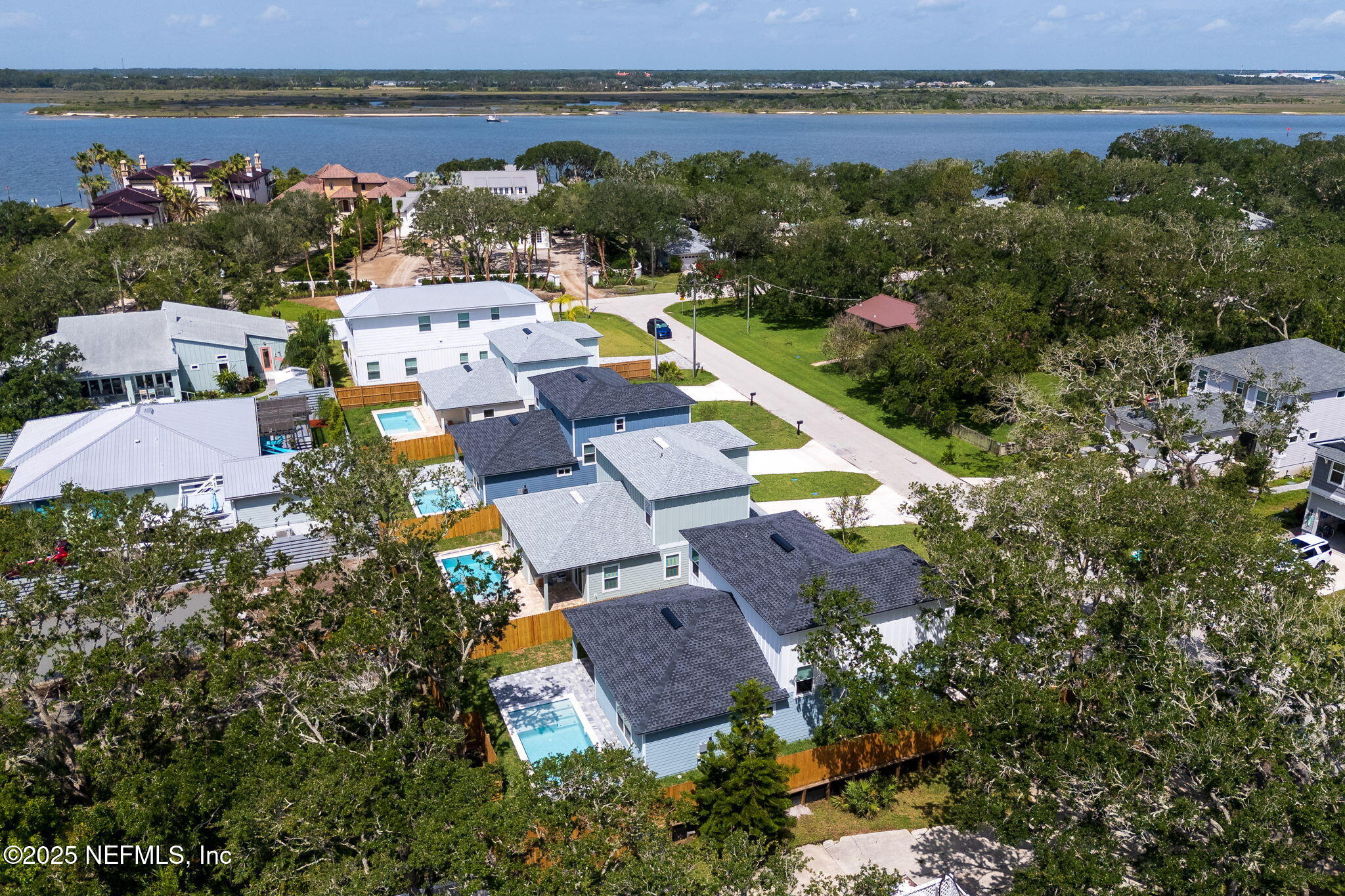 603 Twenty Second Street St. Augustine, FL 32084 - Photo 6 of 36 an aerial view of a house with lake view and mountain view