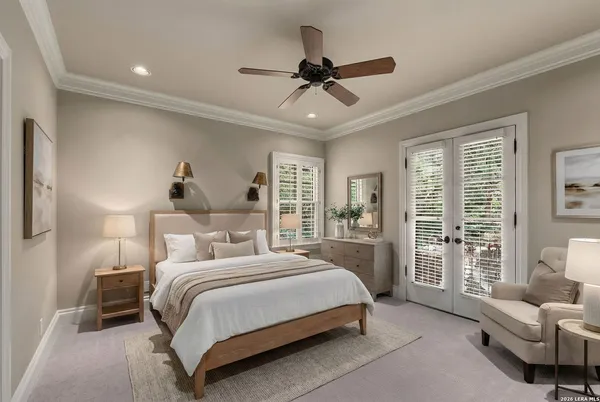 a view of an outside dining space with furniture window and wooden floor