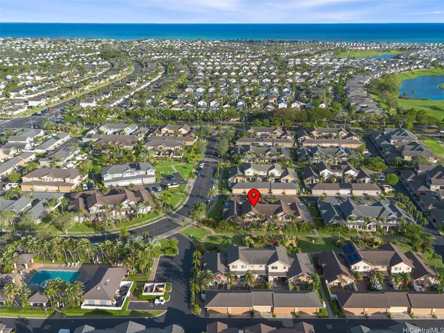 an aerial view of a city