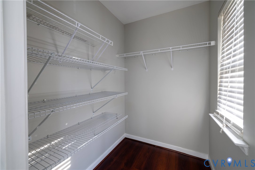 4801 Shellbark Court Glen Allen, VA 23059 - Photo 37 of 43 a view of walk in closet with empty racks