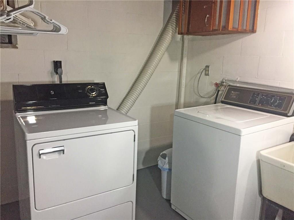 979 Mayfield Road Sharpsville, PA 16150 - Photo 23 of 25 Lower level laundry area. Notice the laundry drop from the master bedroom above the dryer.