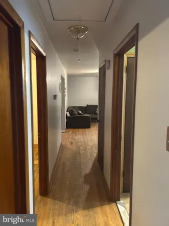 a view of a backyard with a small pool