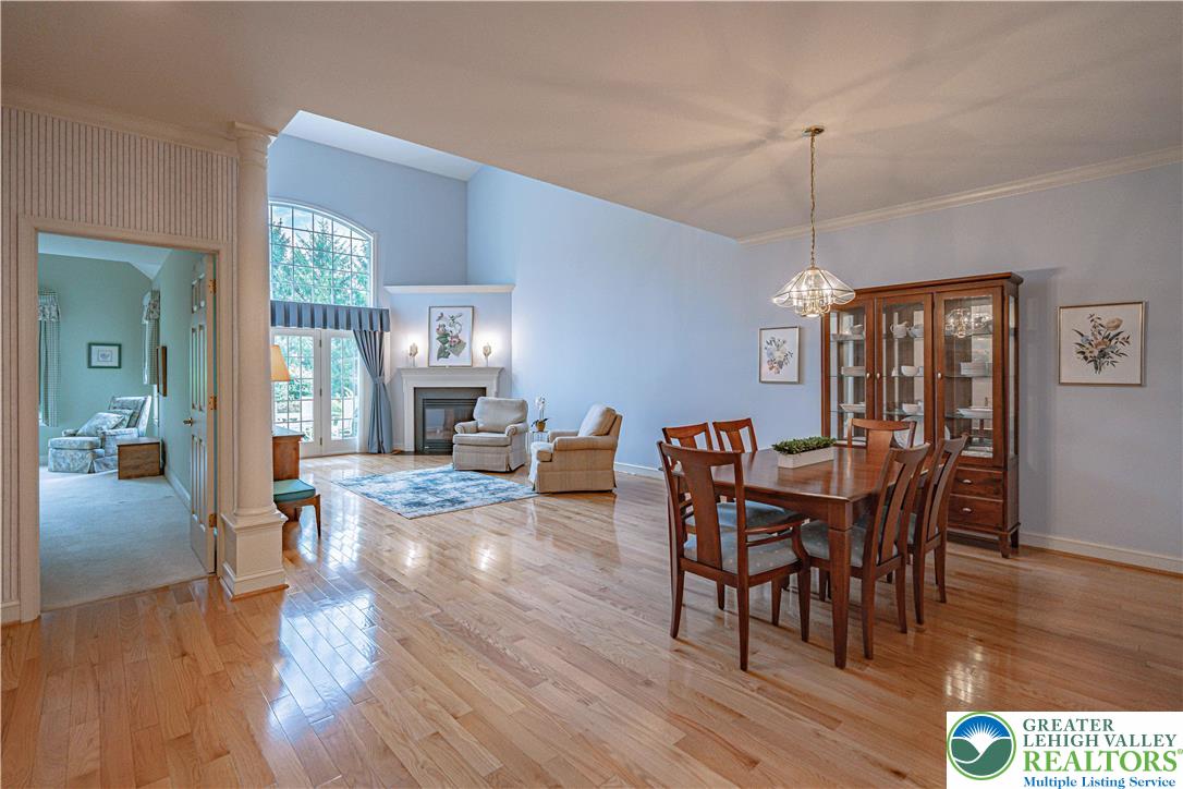 803 Dorset Road Allentown, PA 18104 - Photo 5 of 44 a view of a dining room with furniture wooden floor and chandelier