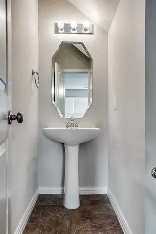 a bathroom with a sink