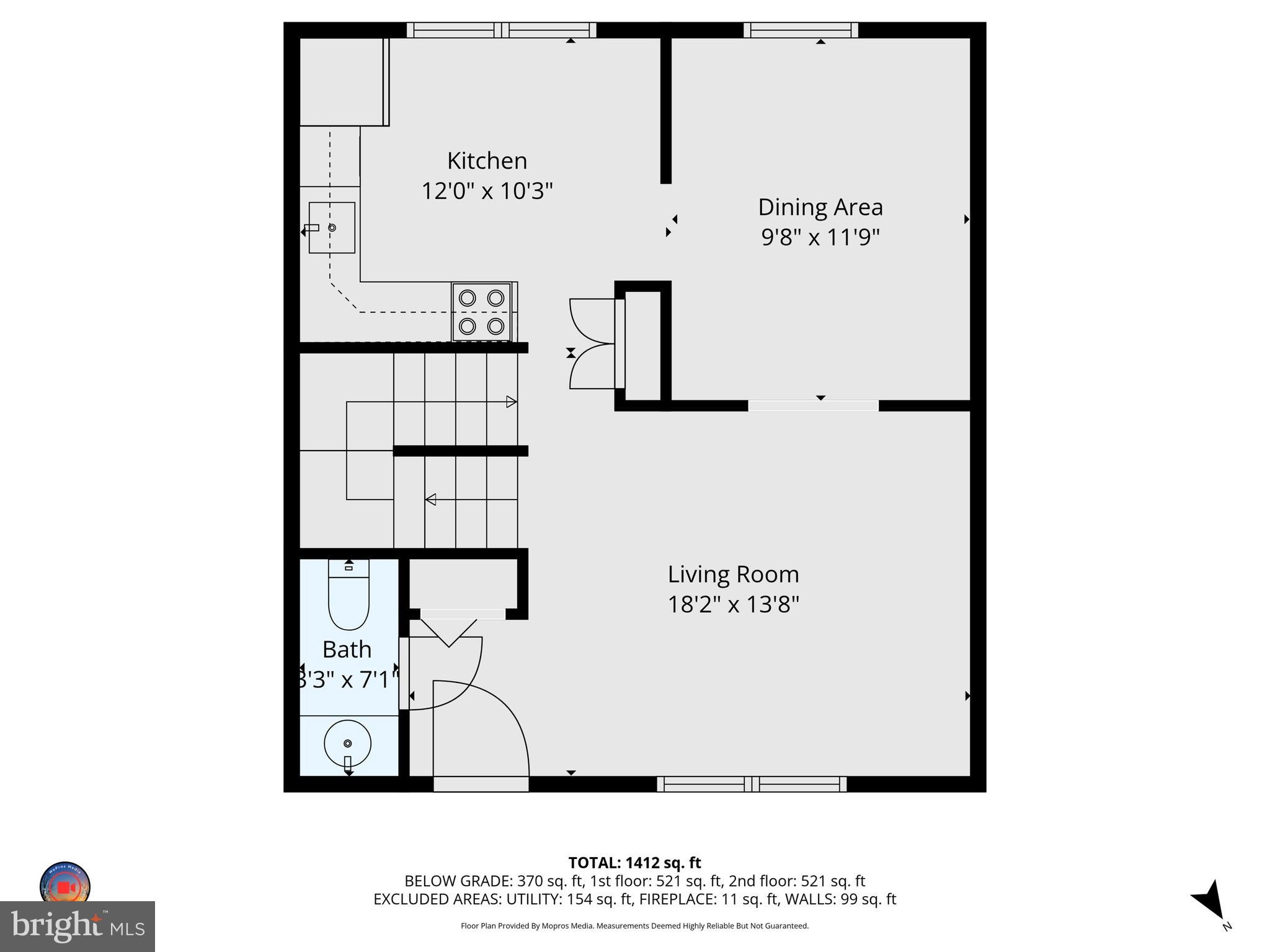 18 Baileys Court Silver Spring, MD 20906 - Photo 24 of 25 Upper level Floor Plan