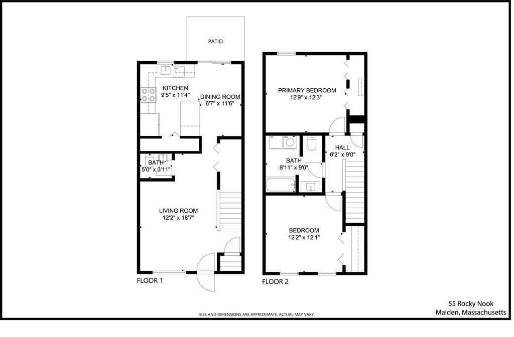 2 Rocky Nook, Unit 2 Malden, MA 02148 - Photo 27 of 27 a picture of a floor plan