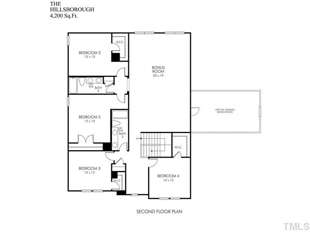 6701 Rising Sun Court Wake Forest, NC 27587 - Photo 3 of 3 a picture of a floor plan