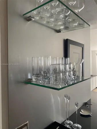 a close view of dining table