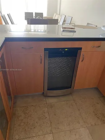 a living room with a sink