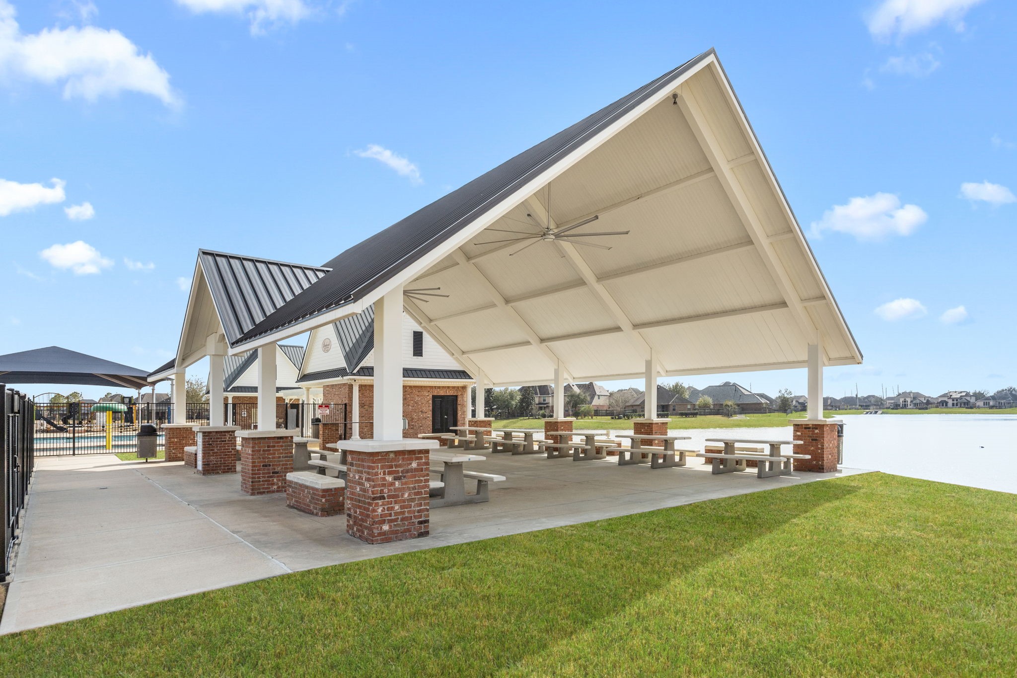 9402 Wheatfield Lane Rosenberg, TX 77469 - Photo 39 of 47 Covered entertaining adjacent to neighborhood lake!