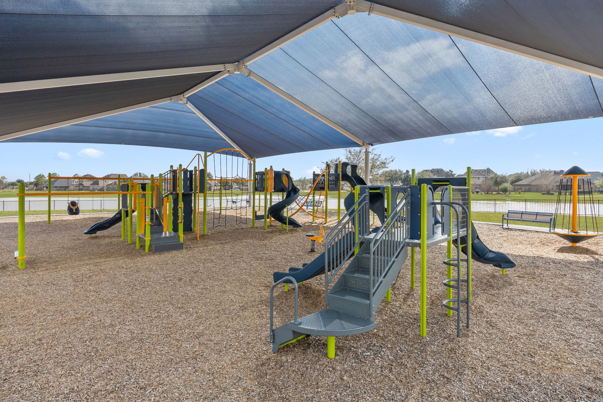 9402 Wheatfield Lane Rosenberg, TX 77469 - Photo 43 of 47 Covered playground providing great shade for those hot summer days!