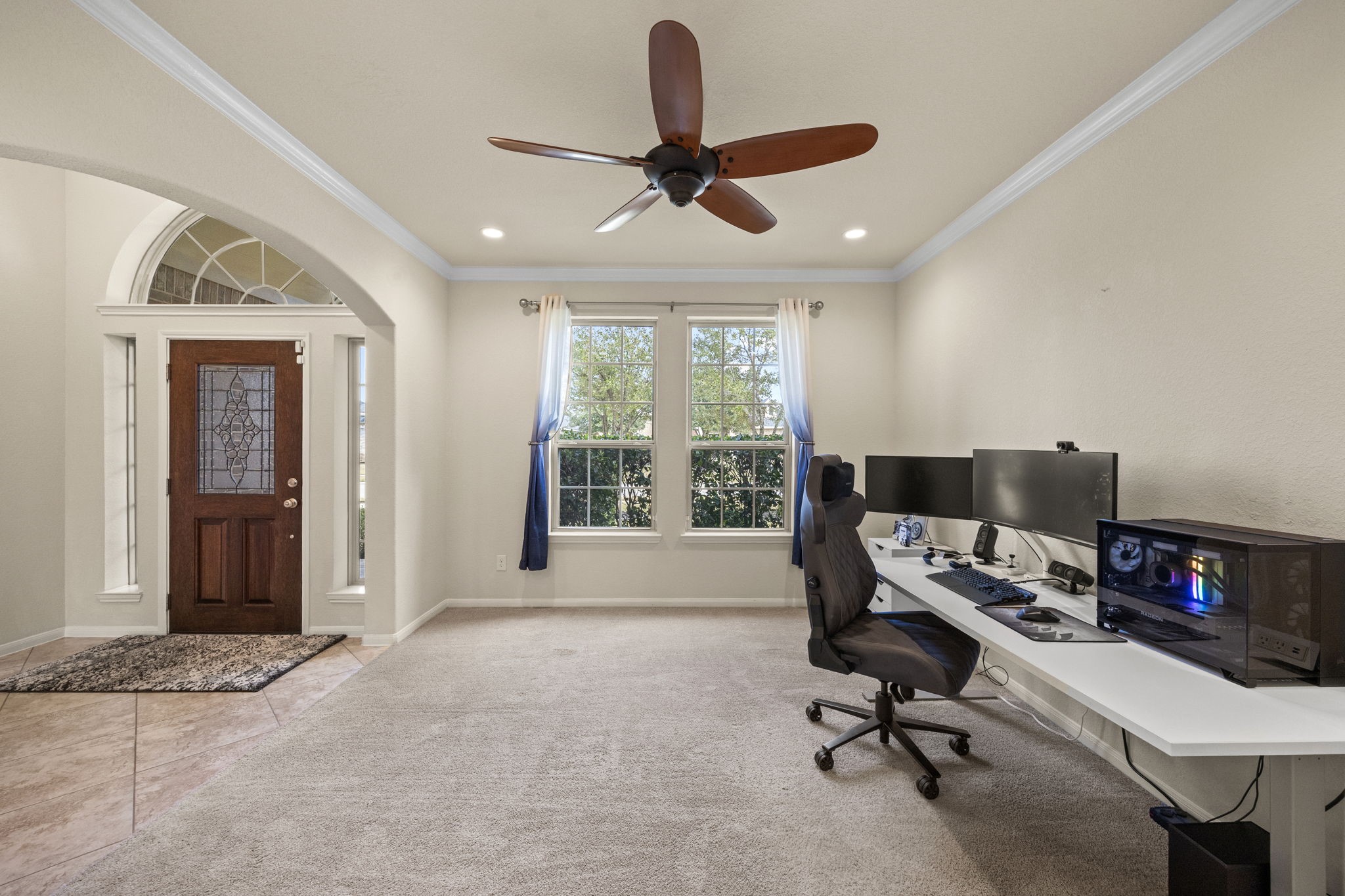 9402 Wheatfield Lane Rosenberg, TX 77469 - Photo 7 of 47 Formal dining right inside front entry, currently being used as a home office.