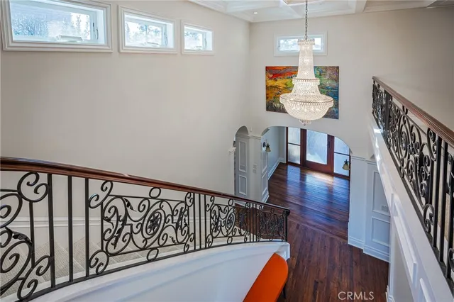 a view of a terrace with a bench