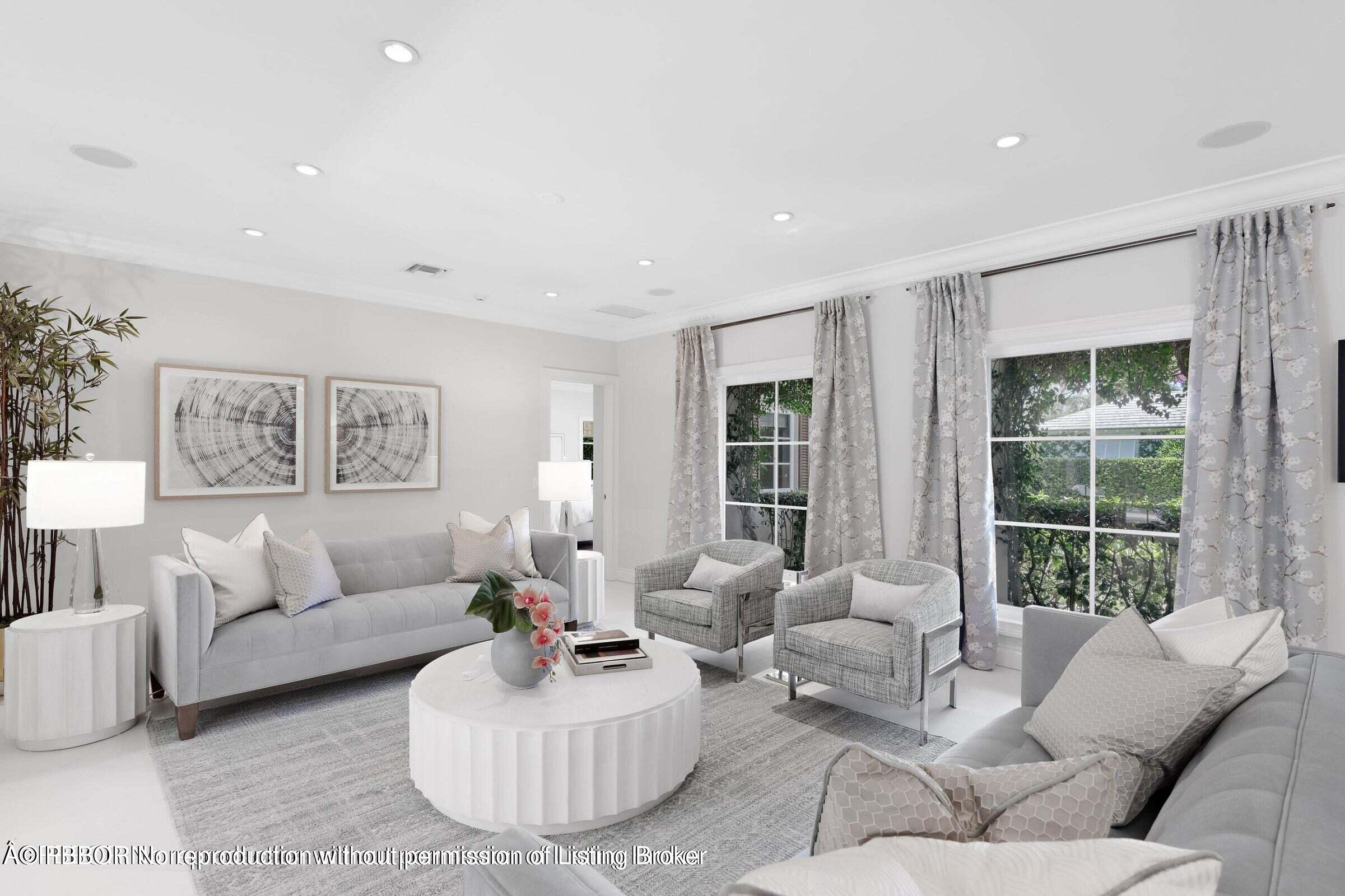 265 List Road Palm Beach, FL 33480 - Photo 5 of 21 a living room with furniture and a large window