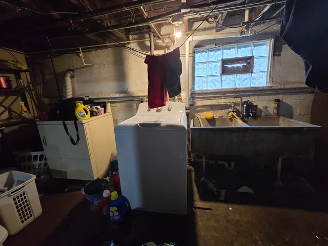 a room with storage and utility