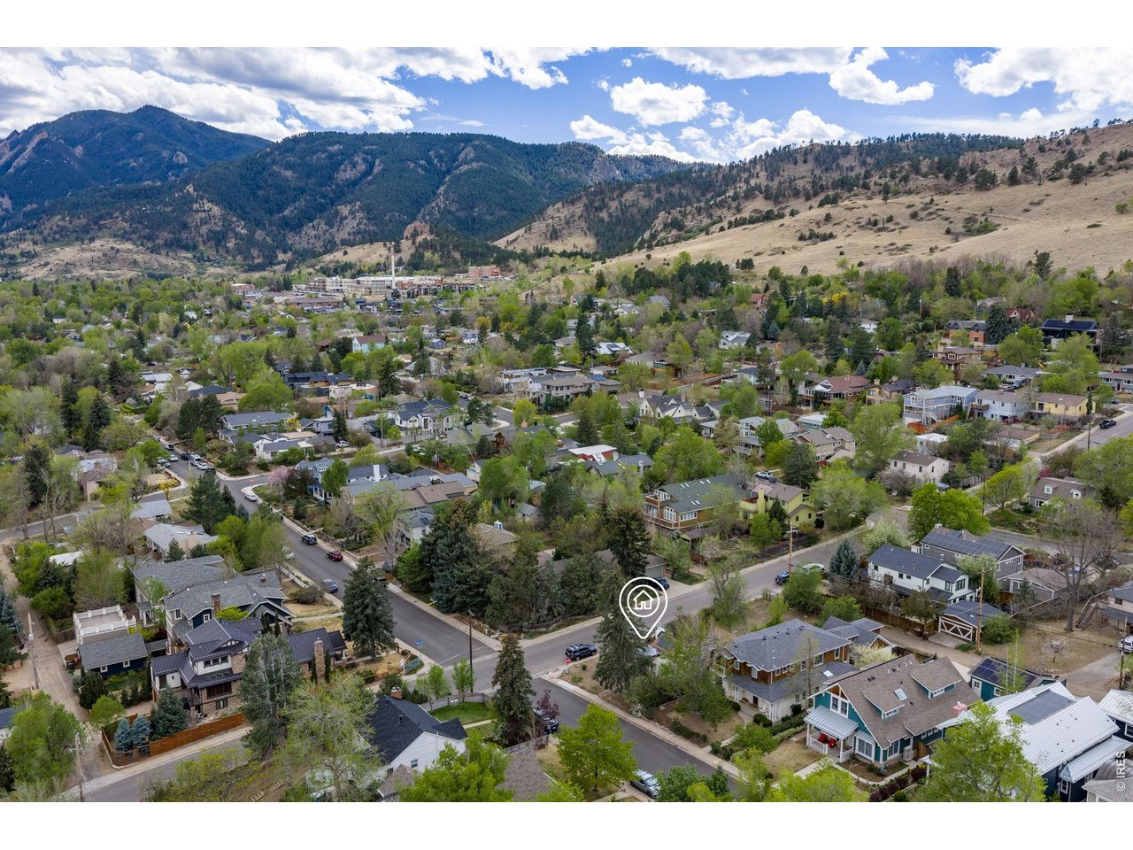 3005 6th Street Boulder, CO 80304 - Photo 36 of 41 an aerial view of residential house with mountain view