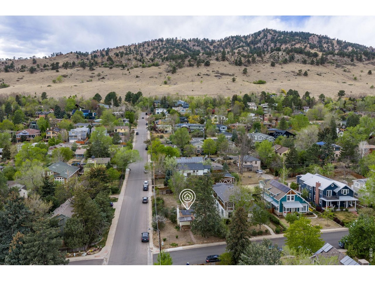 3005 6th Street Boulder, CO 80304 - Photo 9 of 41 an aerial view of house with outdoor space and river
