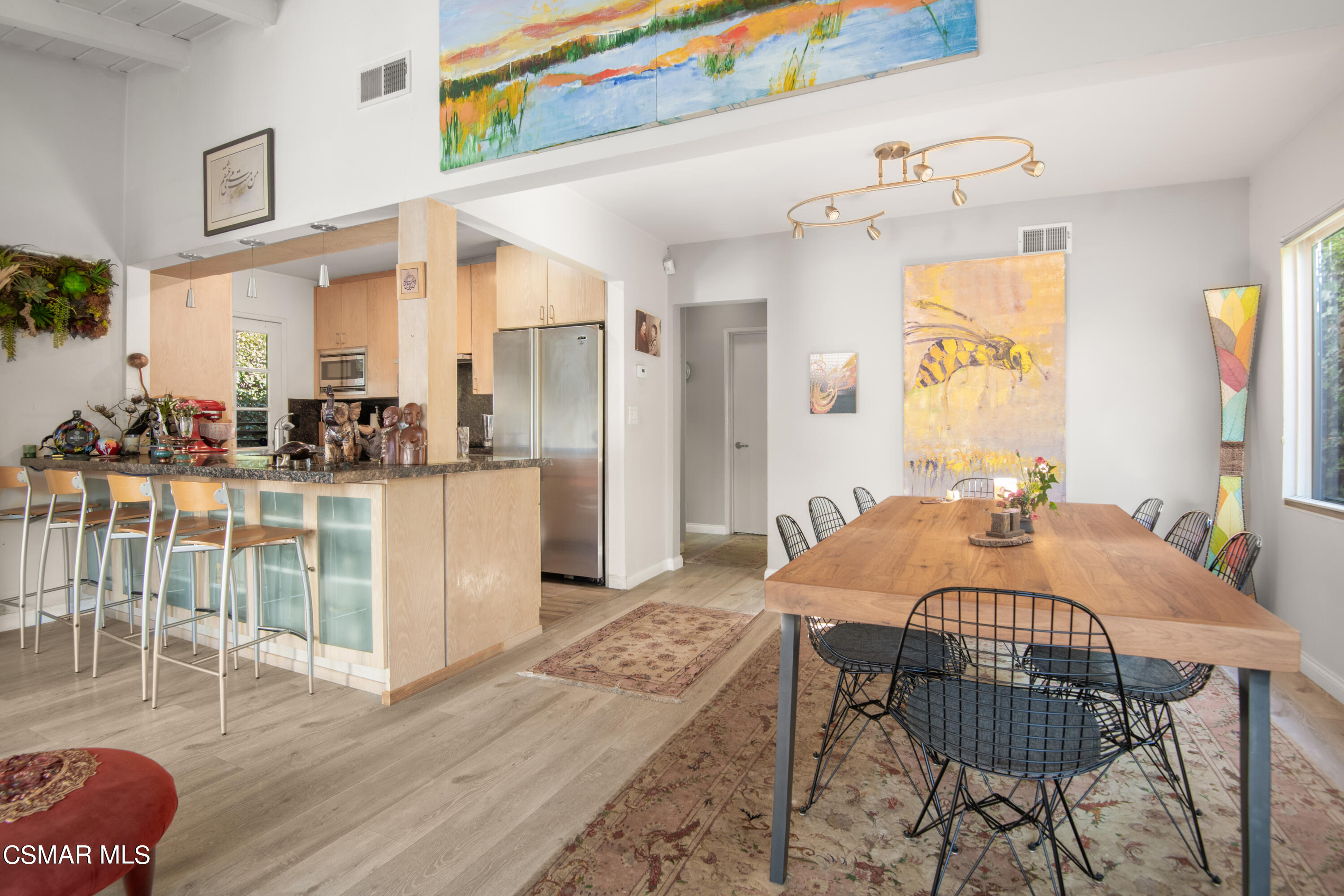 2420 Frey Avenue Venice, CA 90291 - Photo 6 of 24 a view of a dining room with furniture and wooden floor