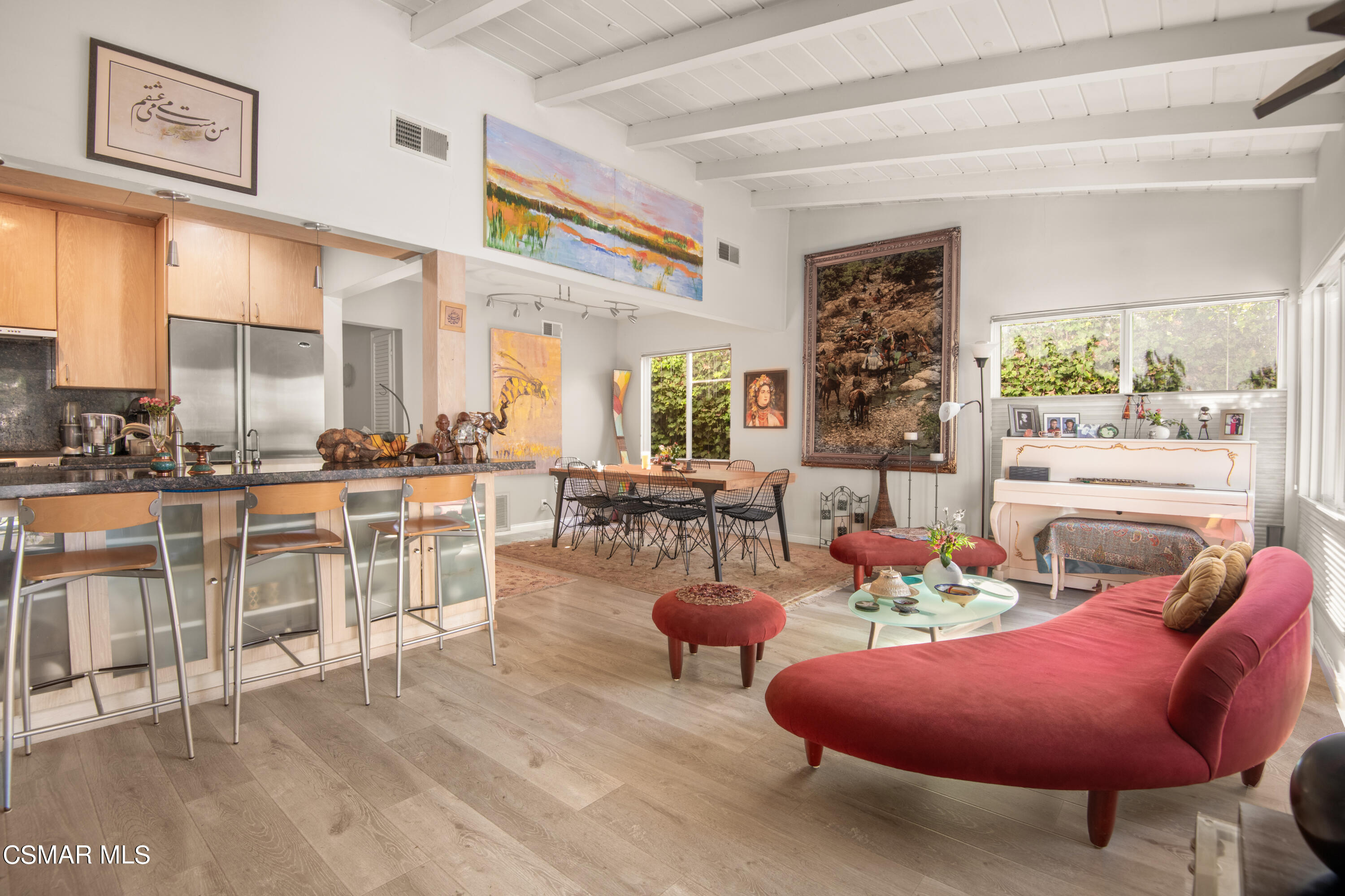 2420 Frey Avenue Venice, CA 90291 - Photo 7 of 24 a room with furniture a large window and a fireplace