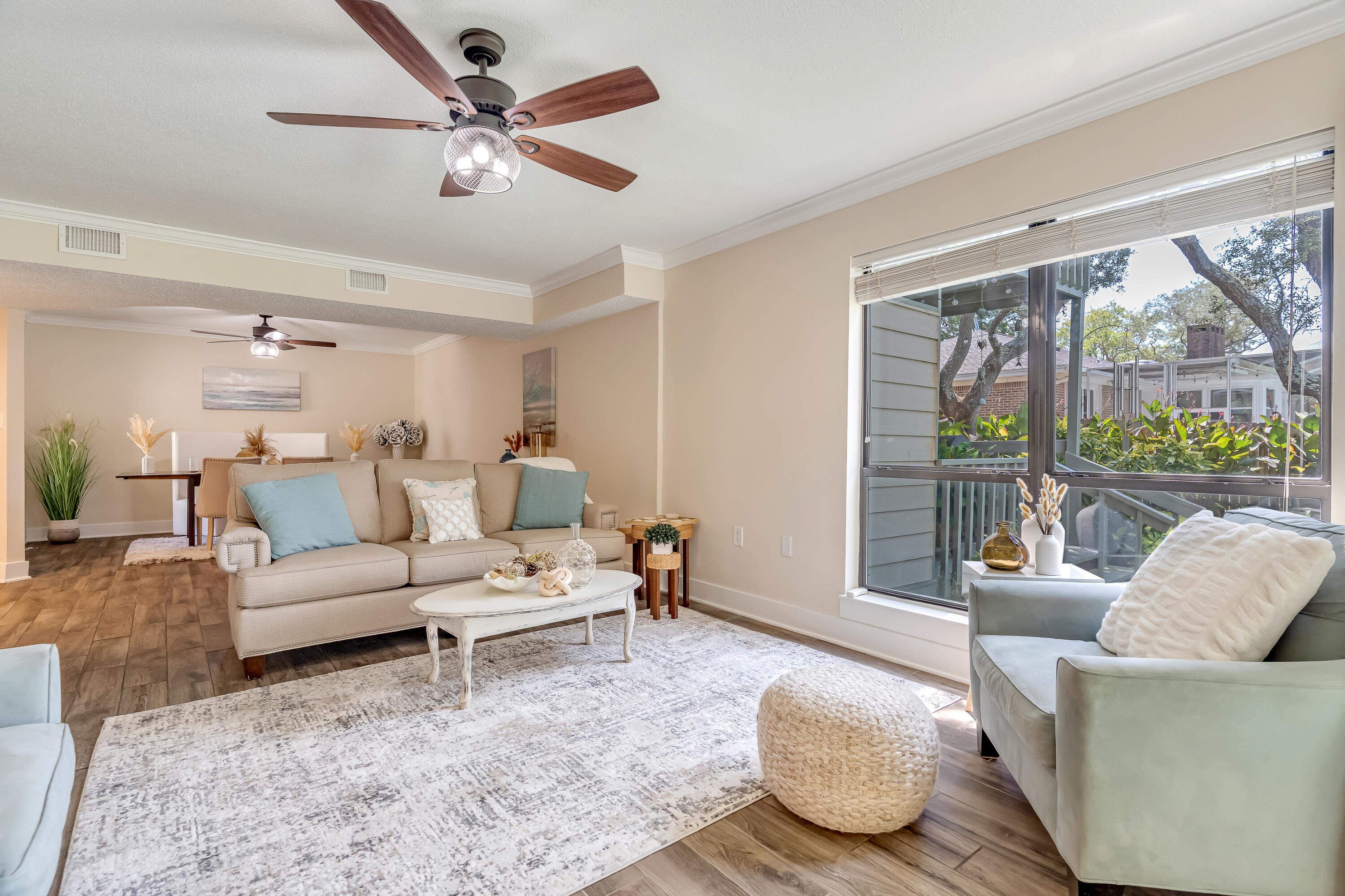 274 Kidd Street Fort Walton Beach, FL 32548 - Photo 5 of 74 a living room with furniture and a large window