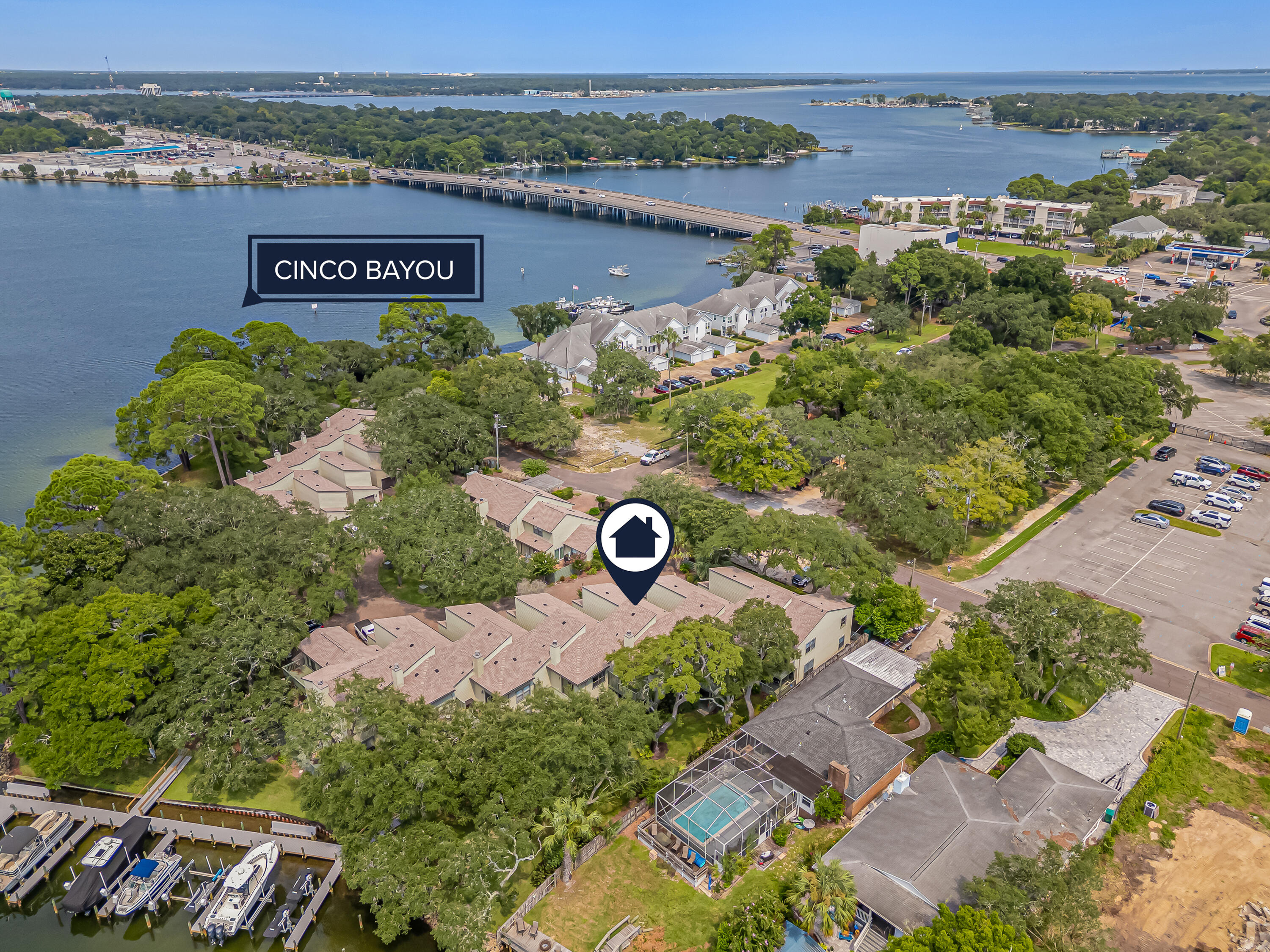 274 Kidd Street Fort Walton Beach, FL 32548 - Photo 68 of 74 an aerial view of a house with a yard