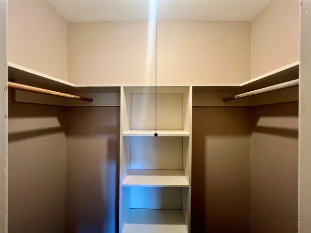 a close view of closet