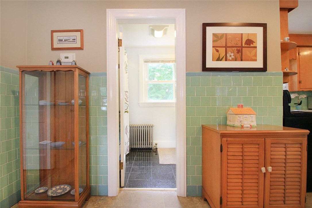 183 Fish Road Tiverton, RI 02878 - Photo 14 of 38 Hall off kitchen entrance to downstairs bathroom.