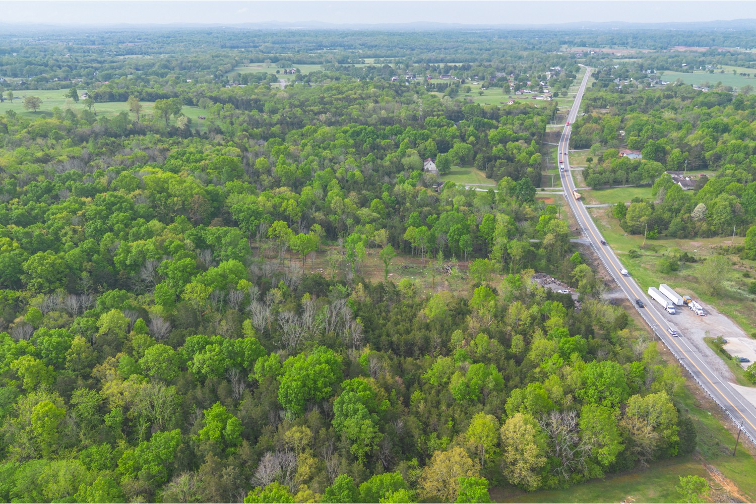6205 Hunters Point Pike Lebanon, TN 37087 - Photo 34 of 45 a view of a field with a lush green forest