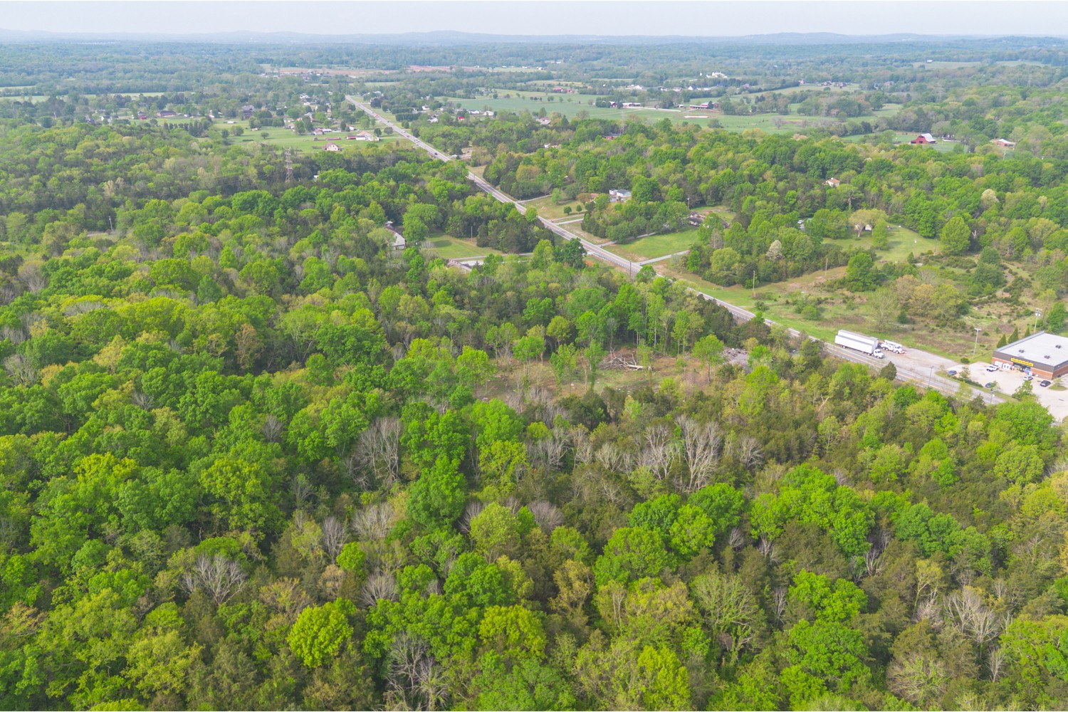 6205 Hunters Point Pike Lebanon, TN 37087 - Photo 35 of 45 an aerial view of residential houses with outdoor space and trees