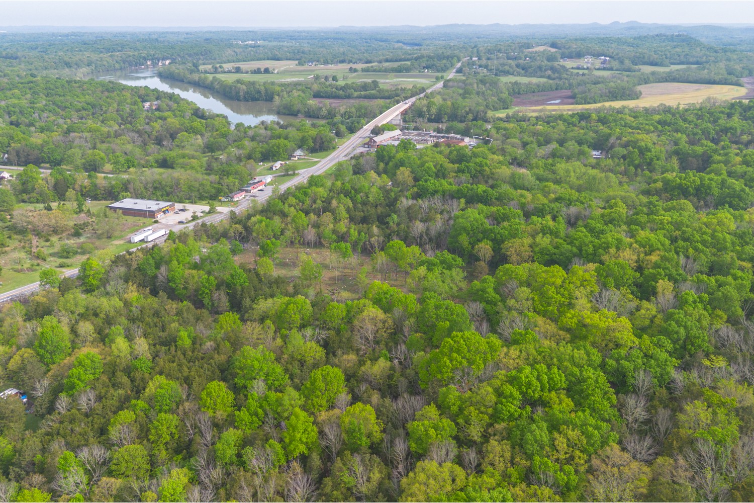 6205 Hunters Point Pike Lebanon, TN 37087 - Photo 42 of 45 an aerial view of residential houses with outdoor space and trees